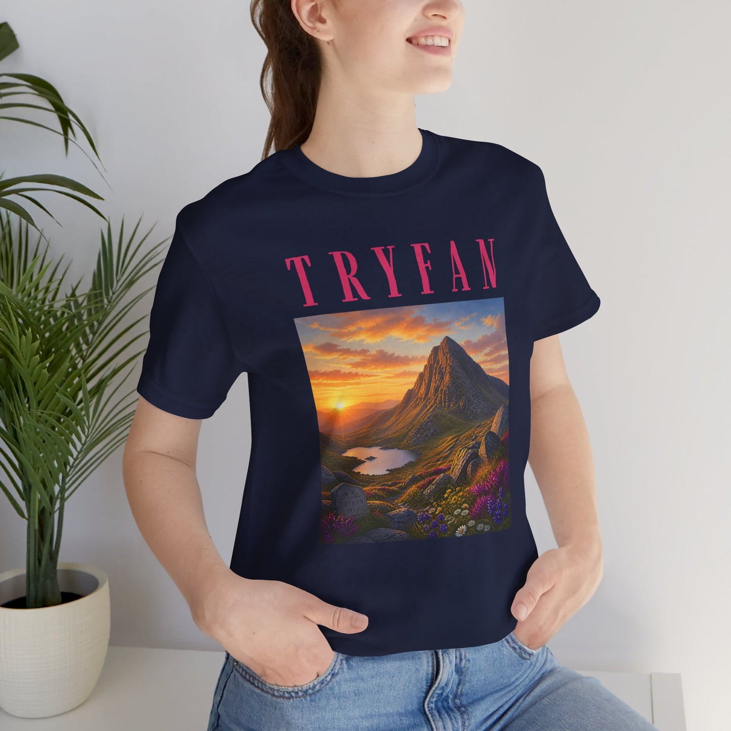 Tryfan Mountain Tee — Scenic Sunset Landscape T‑Shirt