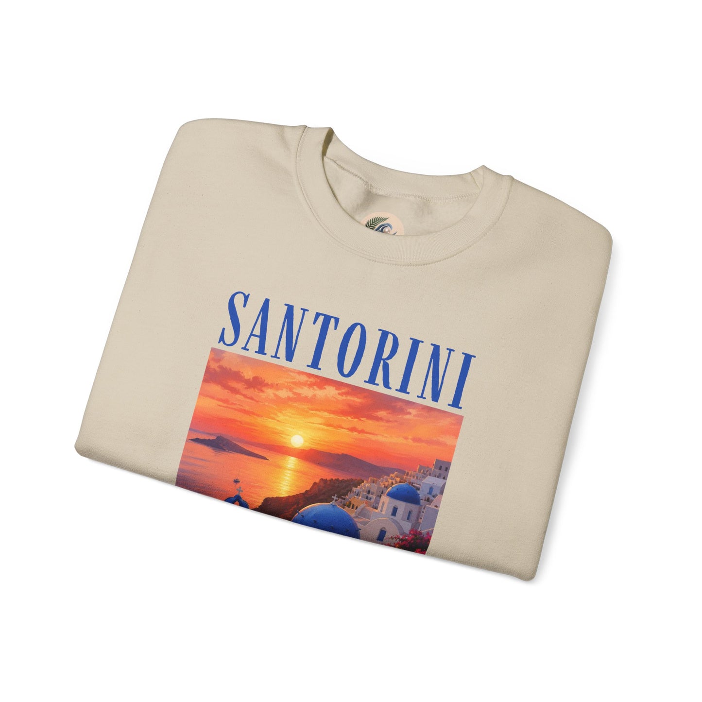 Santorini Sunset Sweatshirt — Greek Island Travel Crewneck