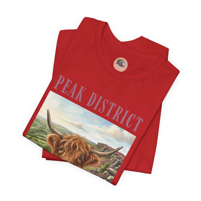 Peak District Highland Cow T‑Shirt