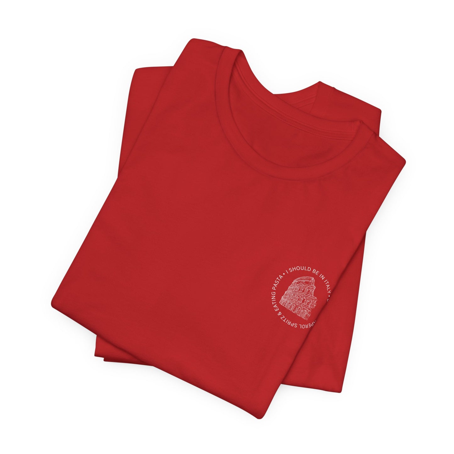 Aperol & Pasta Italy Tee — Minimalist Vintage Liberty Graphic T-Shirt