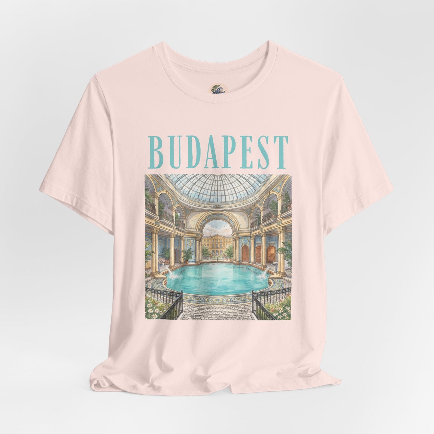 Budapest Thermal Baths Graphic Tee — Vintage Spa Travel T-Shirt