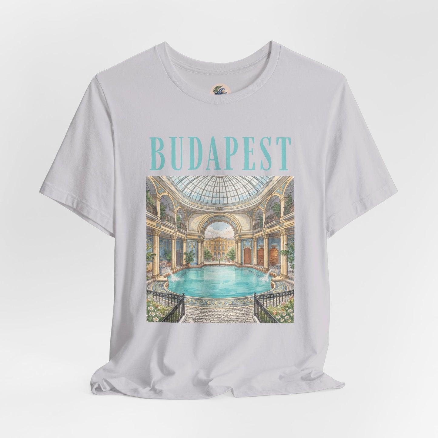 Budapest Thermal Baths Graphic Tee — Vintage Spa Travel T-Shirt