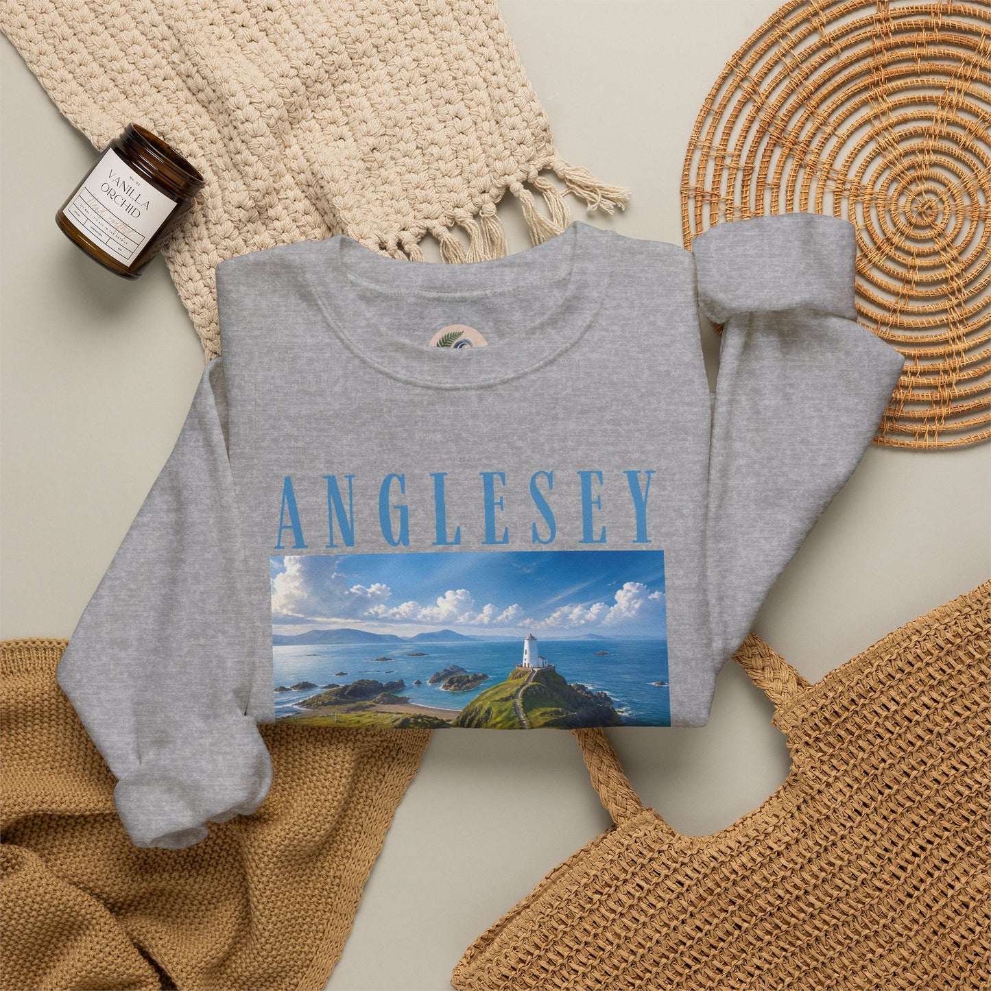 Anglesey Scenic Sweatshirt — Coastal Landscape Crewneck