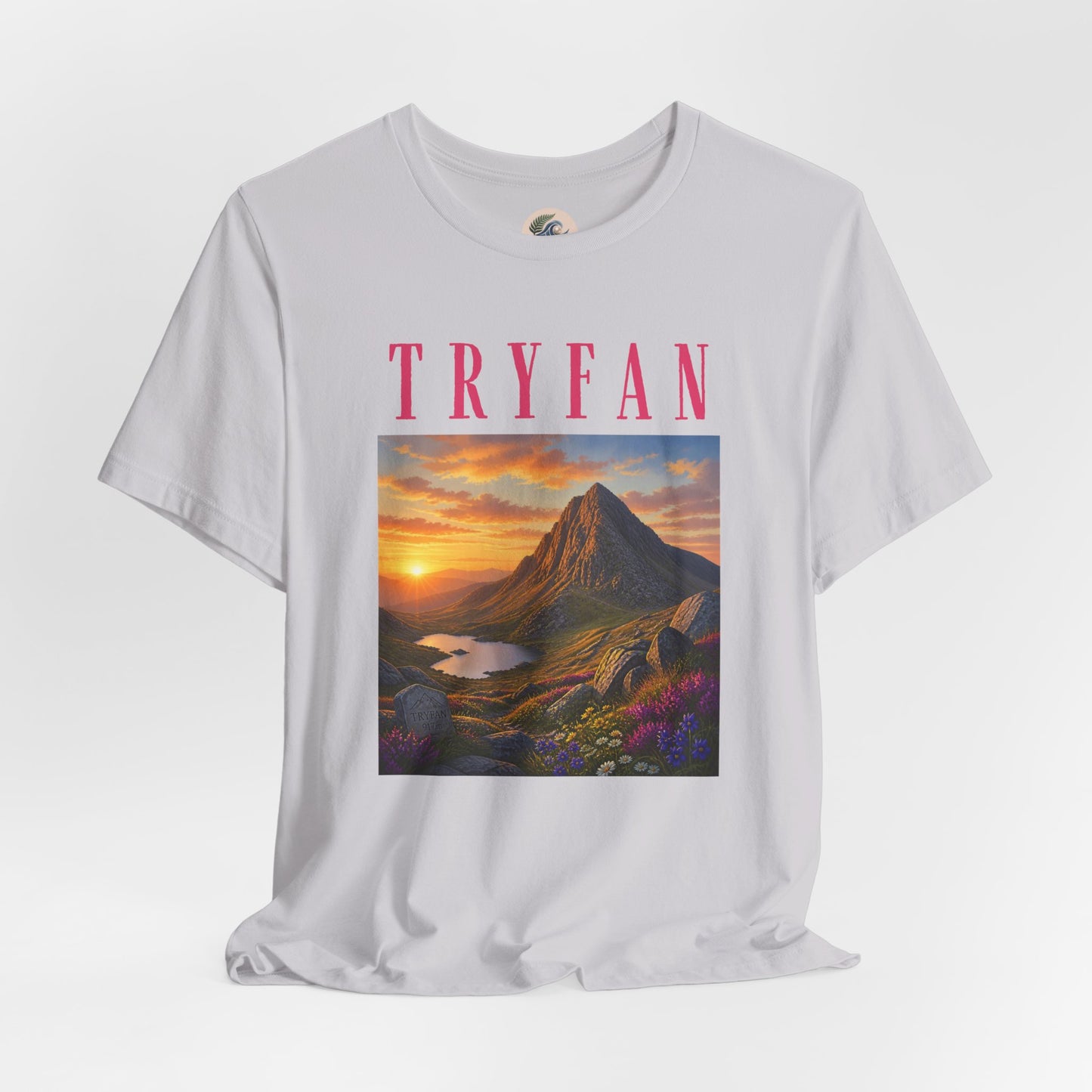 Tryfan Mountain Tee — Scenic Sunset Landscape T‑Shirt