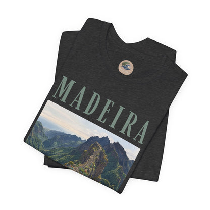 Madeira Stairway to Heaven Scenic Tee - Mountain Landscape Travel T-Shirt