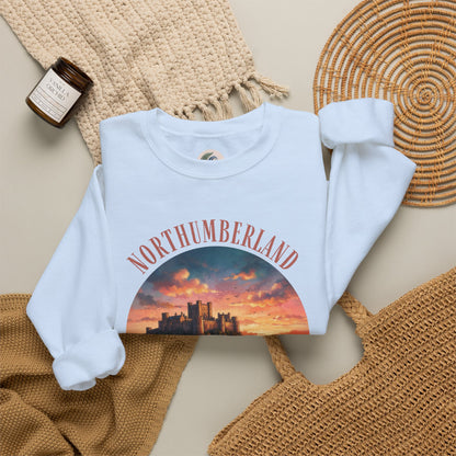 Northumberland Castle Sweatshirt — Scenic Sunset Crewneck