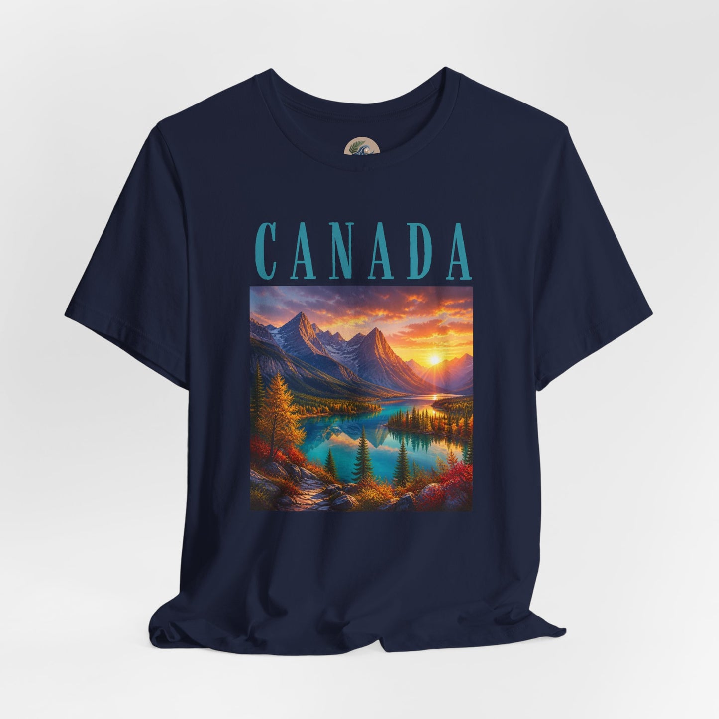 Canada Banff Scenic Mountain Tee — Sunrise Lake Landscape T‑Shirt