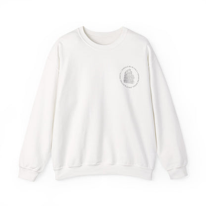 Cozy Italy Crewneck Sweatshirt with Small Chest Badge Design