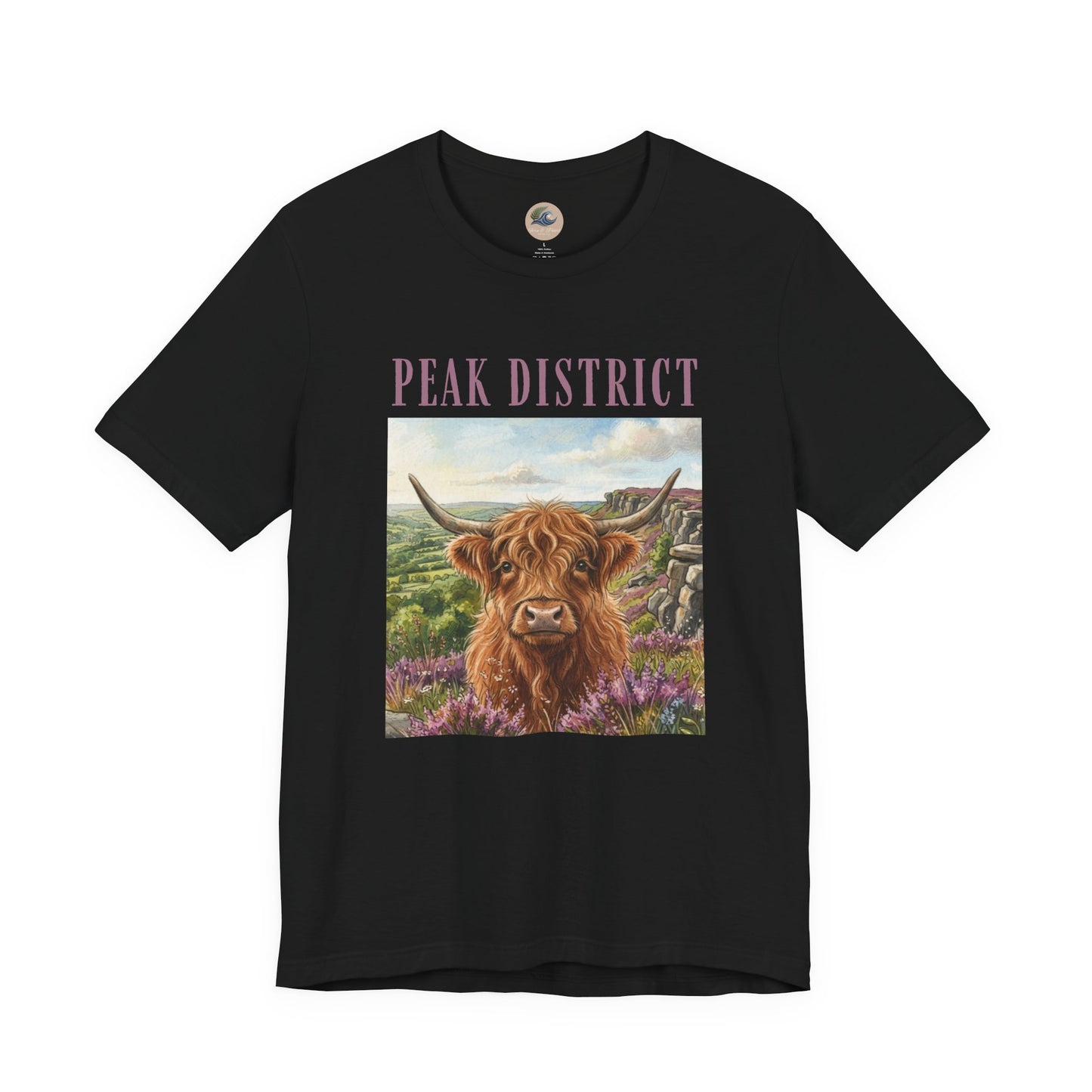 Peak District Highland Cow T‑Shirt