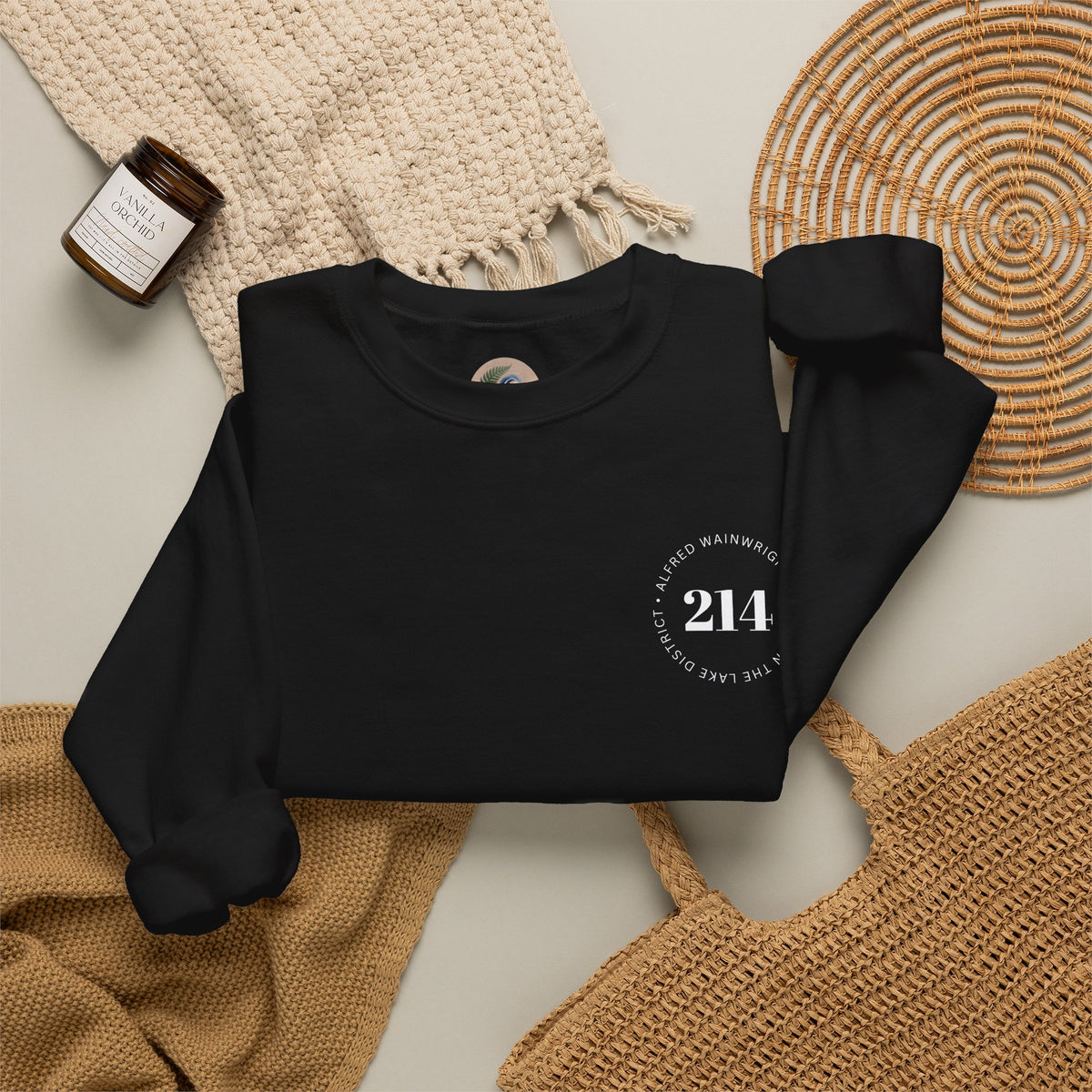 214 Wainwrights Minimalist Crewneck Sweatshirt — Small Chest Logo