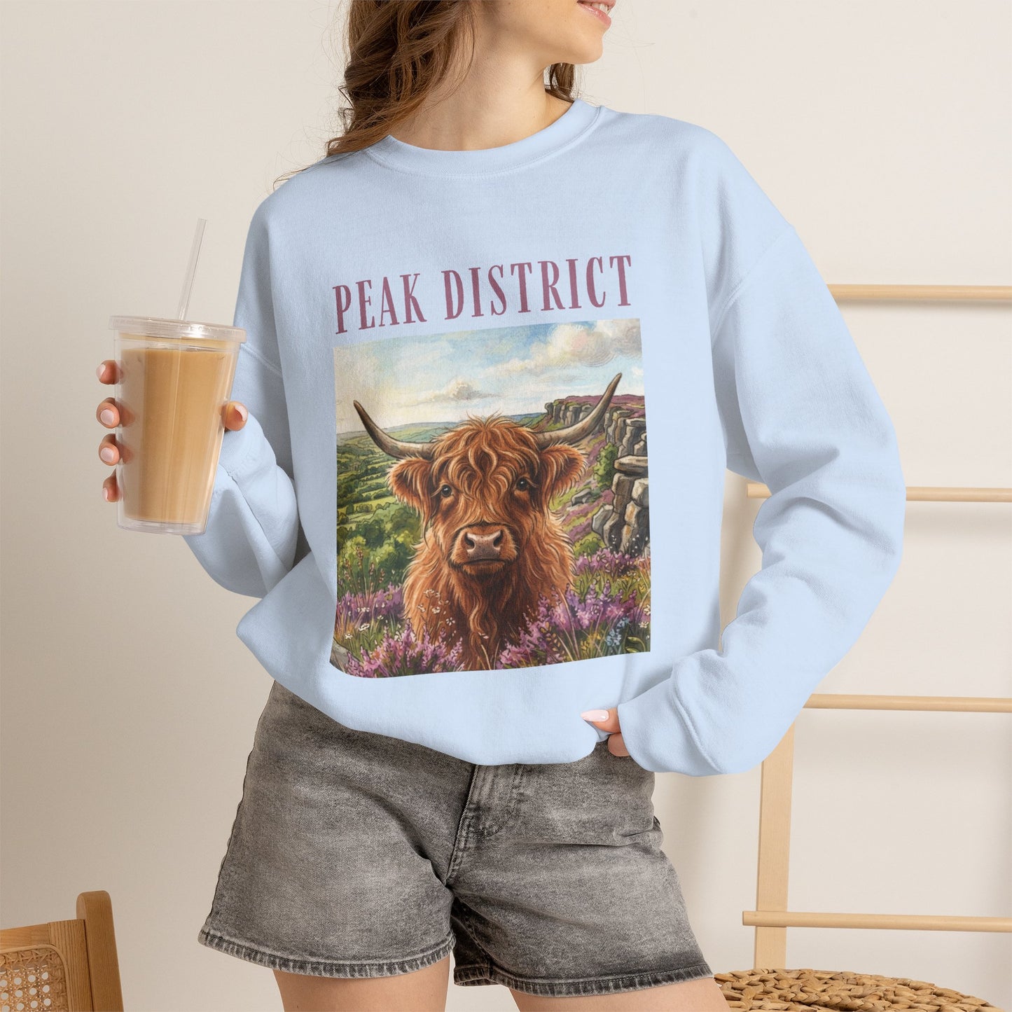 Peak District Highland Cow Sweatshirt