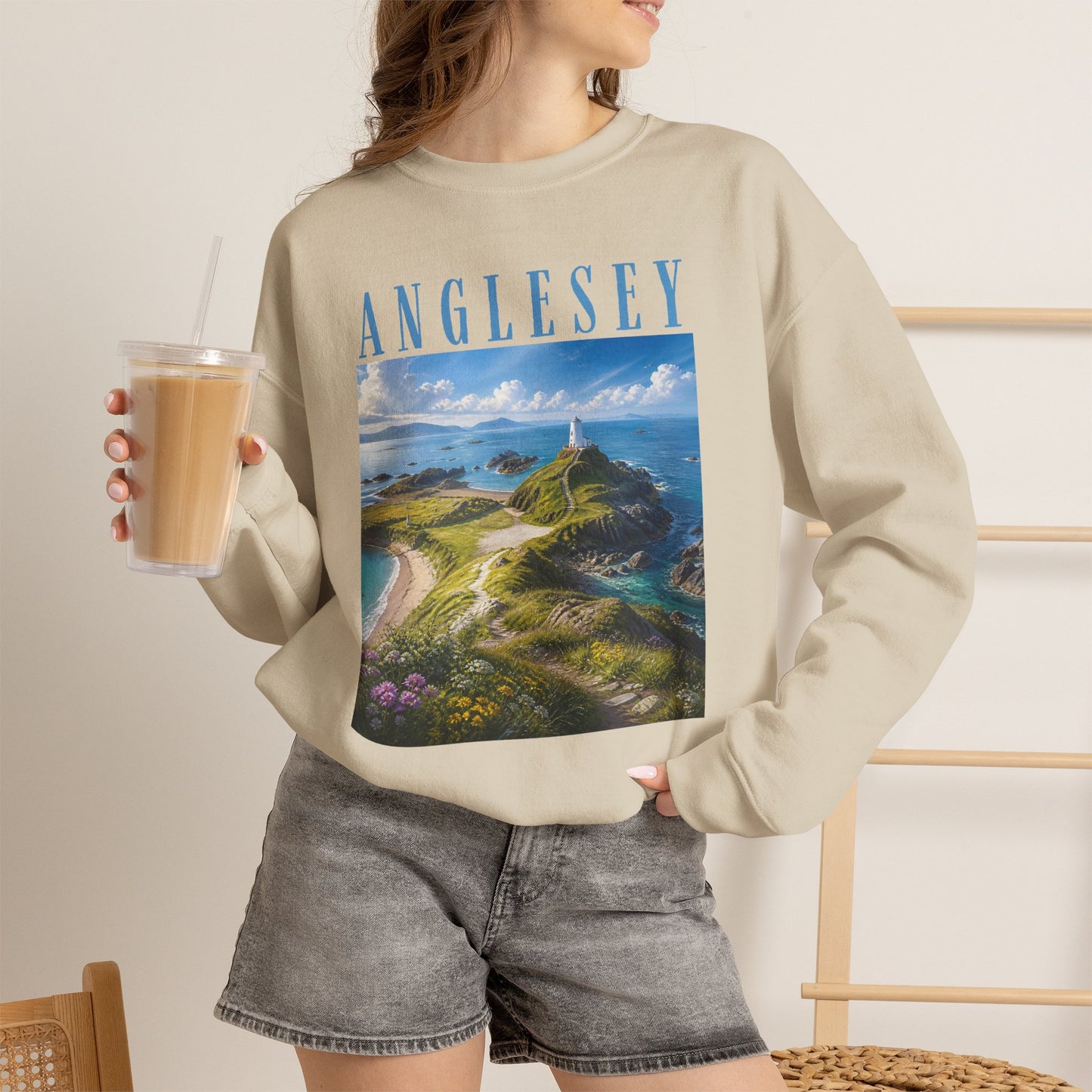 Anglesey Scenic Sweatshirt — Coastal Landscape Crewneck