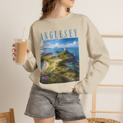 Anglesey Scenic Sweatshirt — Coastal Landscape Crewneck