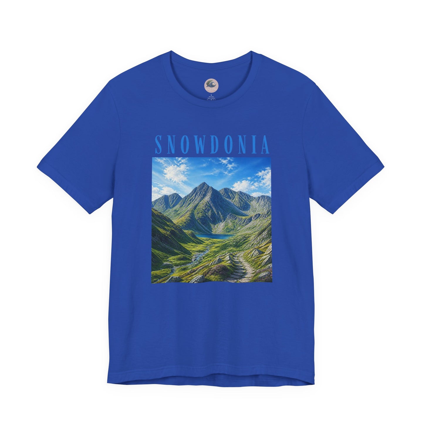 Glyderau Landscape T‑Shirt – Scenic 'SNOWDONIA' Mountain Graphic Tee