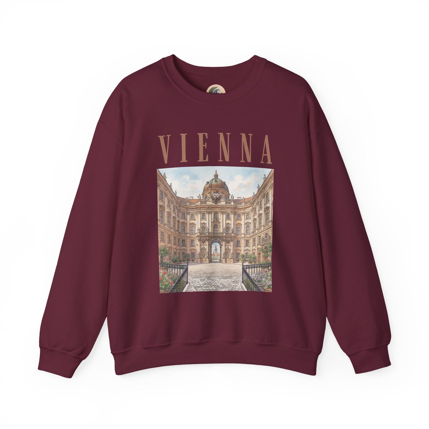 Vienna Palace Crewneck Sweatshirt — Vintage Vienna Travel Sweatshirt
