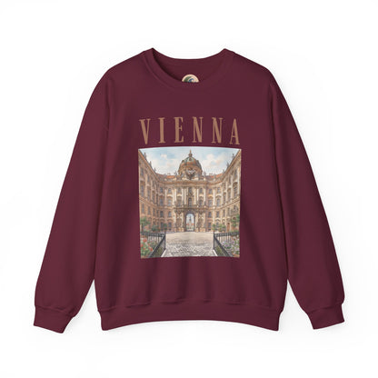 Vienna Palace Crewneck Sweatshirt — Vintage Vienna Travel Sweatshirt