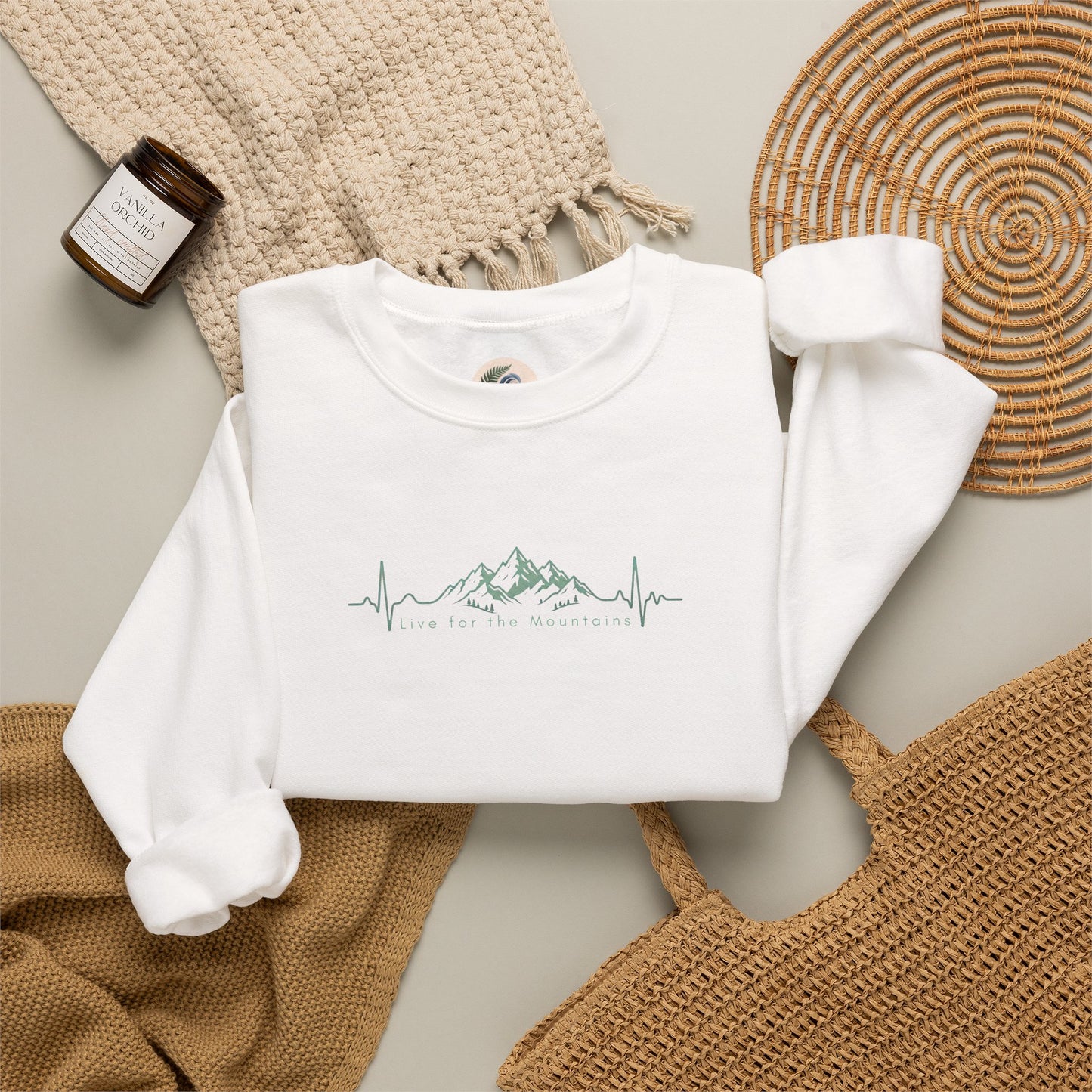Mountain Heartbeat Crewneck Sweatshirt