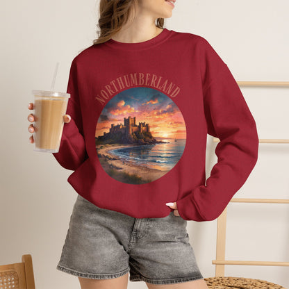 Northumberland Castle Sweatshirt — Scenic Sunset Crewneck
