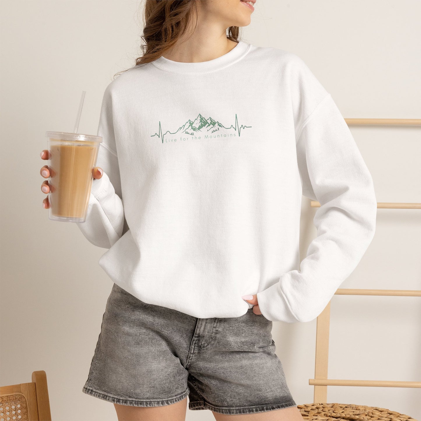 Mountain Heartbeat Crewneck Sweatshirt
