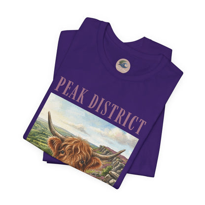 Peak District Highland Cow T‑Shirt