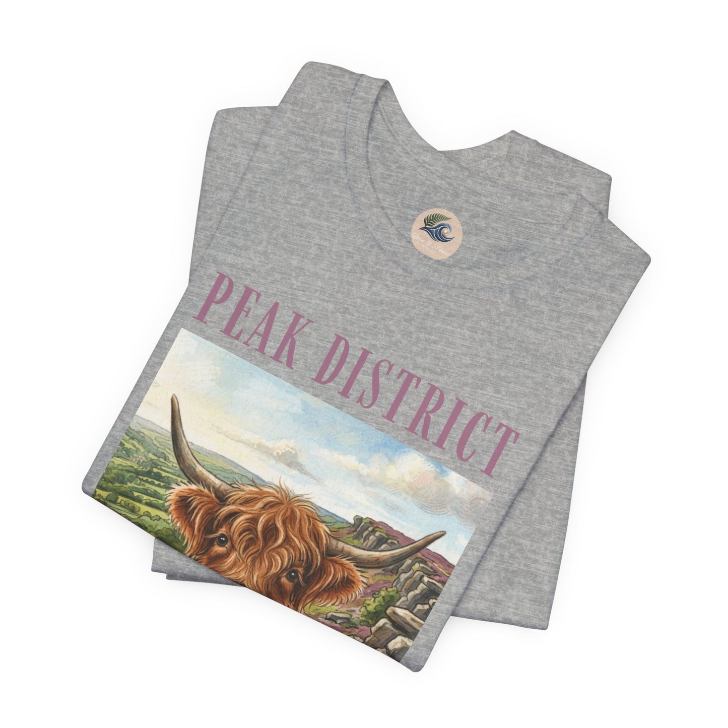 Peak District Highland Cow T‑Shirt