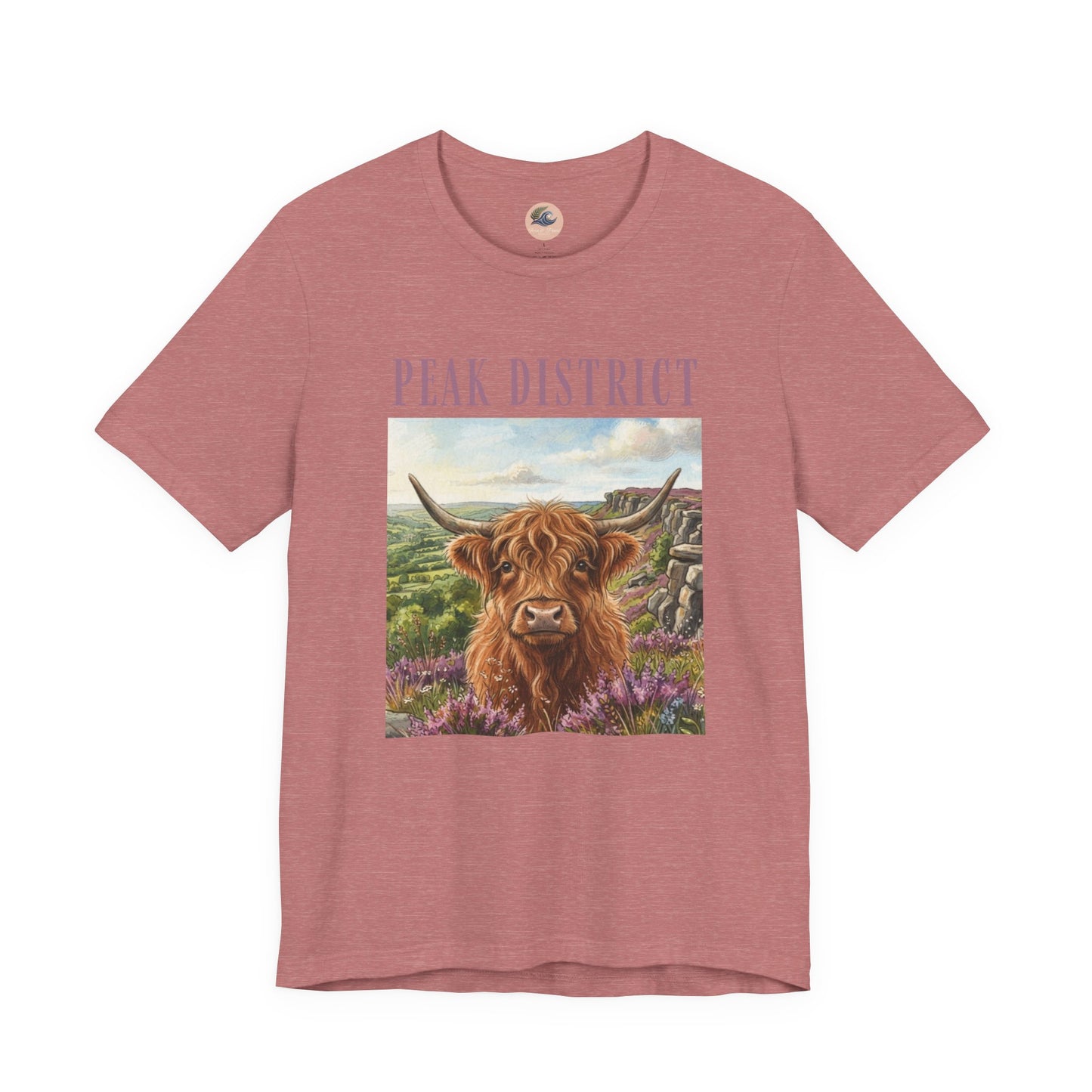 Peak District Highland Cow T‑Shirt
