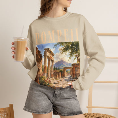 Pompeii Ruins Vintage Crewneck Sweatshirt