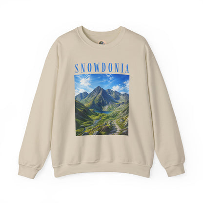 Glyderau Landscape - Snowdonia Mountain Crewneck Sweatshirt