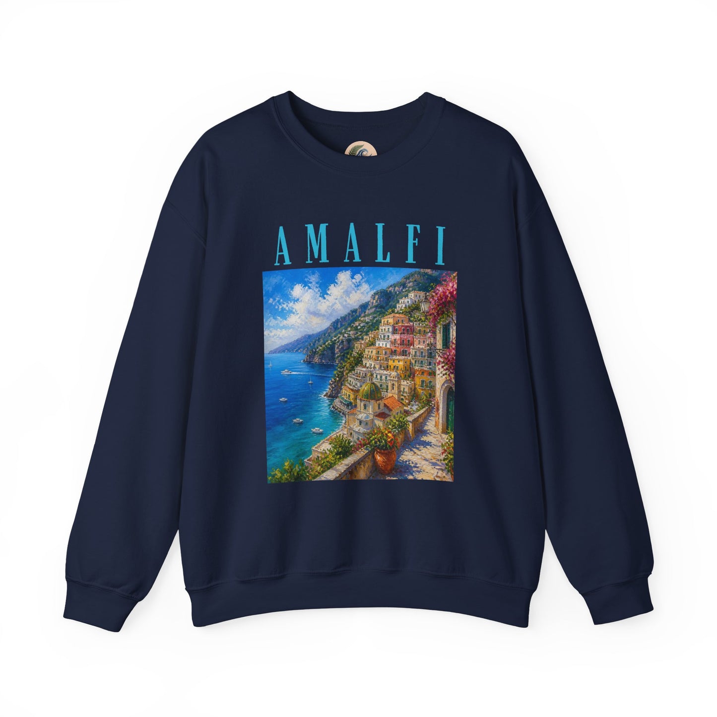 Amalfi Coast Scenic Crewneck Sweatshirt
