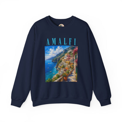 Amalfi Coast Scenic Crewneck Sweatshirt