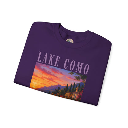 Lake Como Sunset Crewneck Sweatshirt