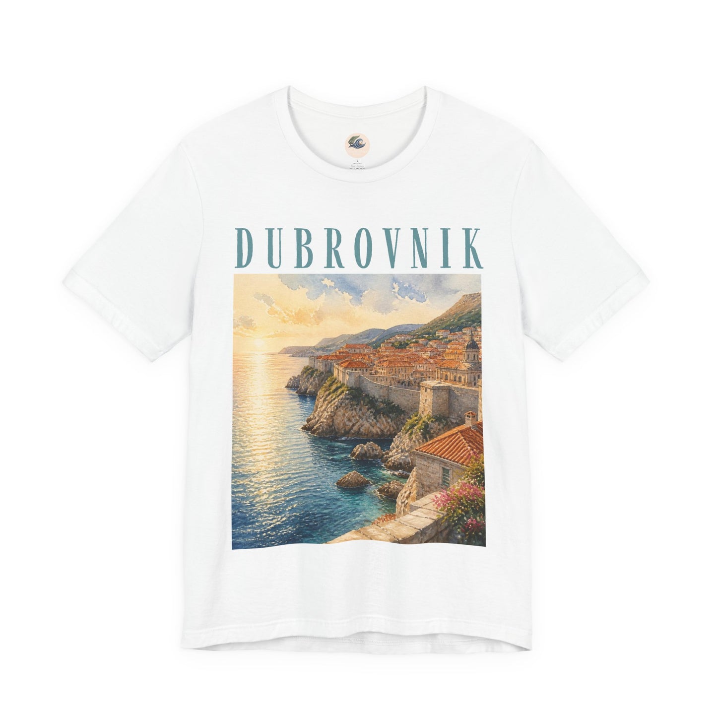 Dubrovnik Coastal Sunset T-Shirt — Vintage Travel Tee
