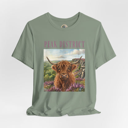 Peak District Highland Cow T‑Shirt