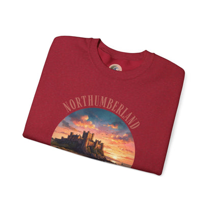 Northumberland Castle Sweatshirt — Scenic Sunset Crewneck