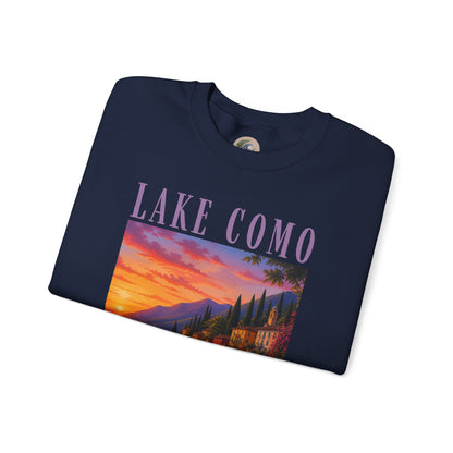Lake Como Sunset Crewneck Sweatshirt