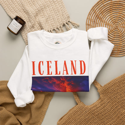 Iceland Scenic Sweatshirt — Volcanic Sunset Landscape Crewneck