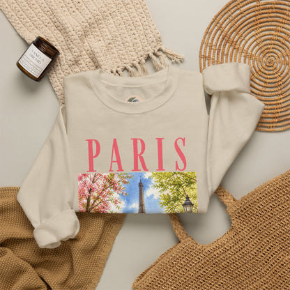 Paris Floral Eiffel Sweatshirt