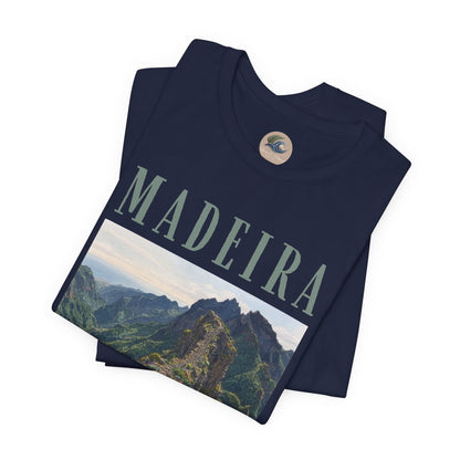 Madeira Stairway to Heaven Scenic Tee - Mountain Landscape Travel T-Shirt