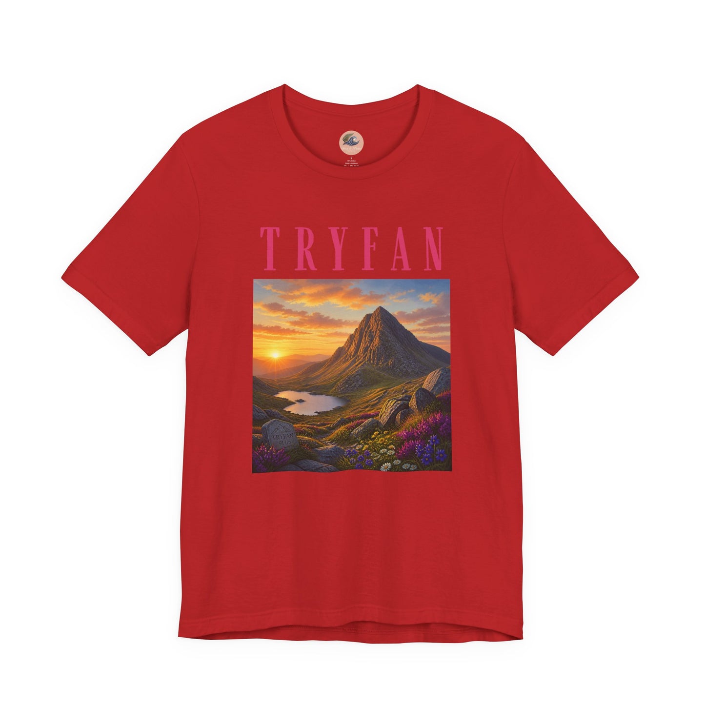 Tryfan Mountain Tee — Scenic Sunset Landscape T‑Shirt