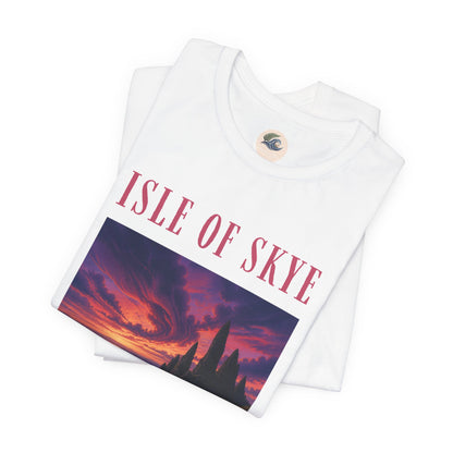 Isle of Skye Scenic Tee — Sunset Landscape Graphic T-Shirt