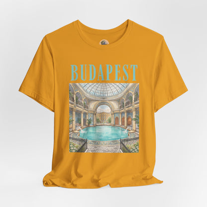 Budapest Thermal Baths Graphic Tee — Vintage Spa Travel T-Shirt