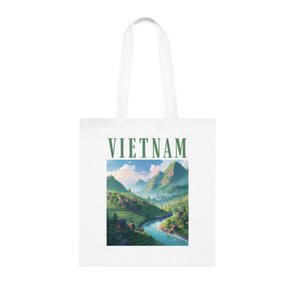 Vietnam Scenic Tote Bag – Vietnam Travel Landscape Cotton Tote