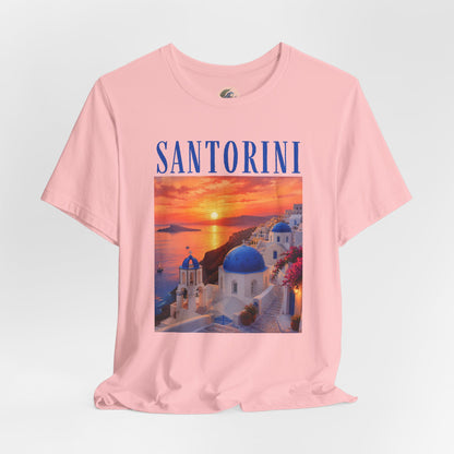 Santorini Sunset Tee — Greek Island Travel T‑Shirt