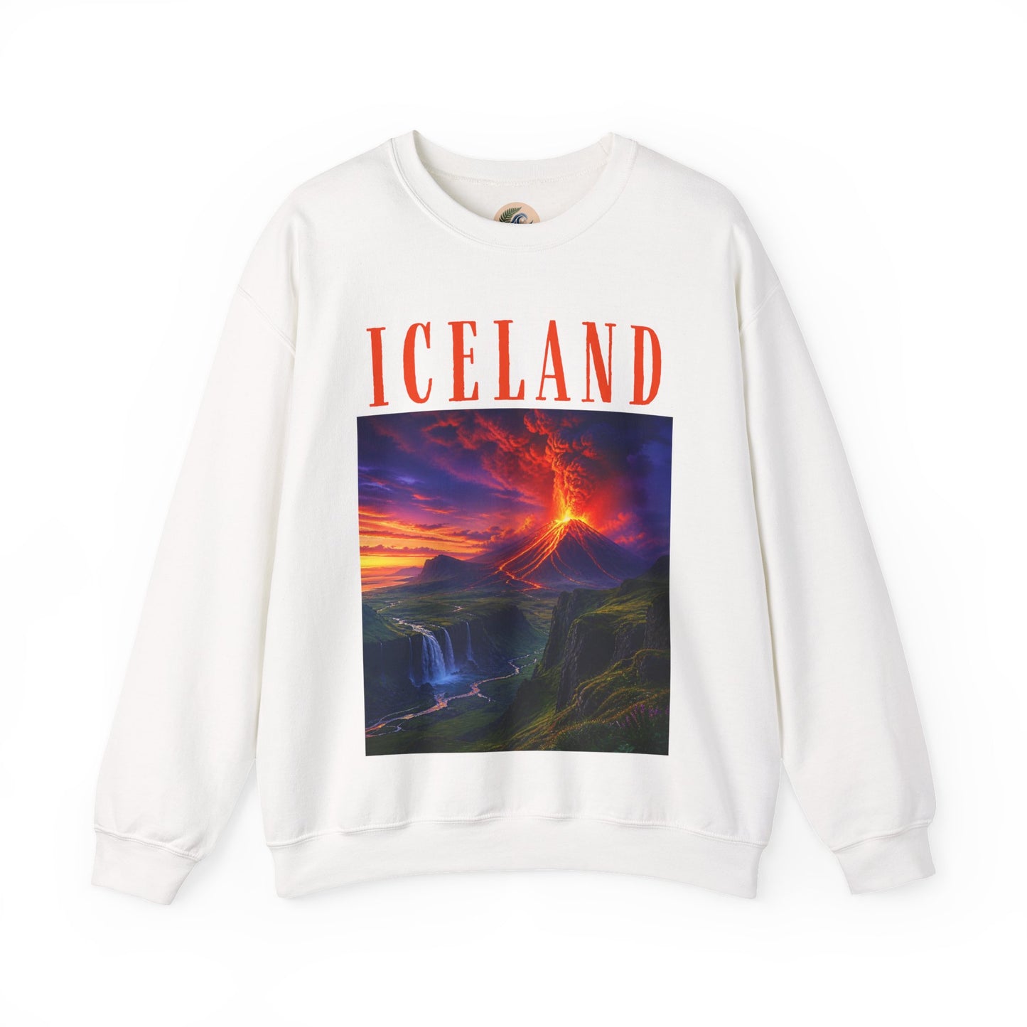 Iceland Scenic Sweatshirt — Volcanic Sunset Landscape Crewneck