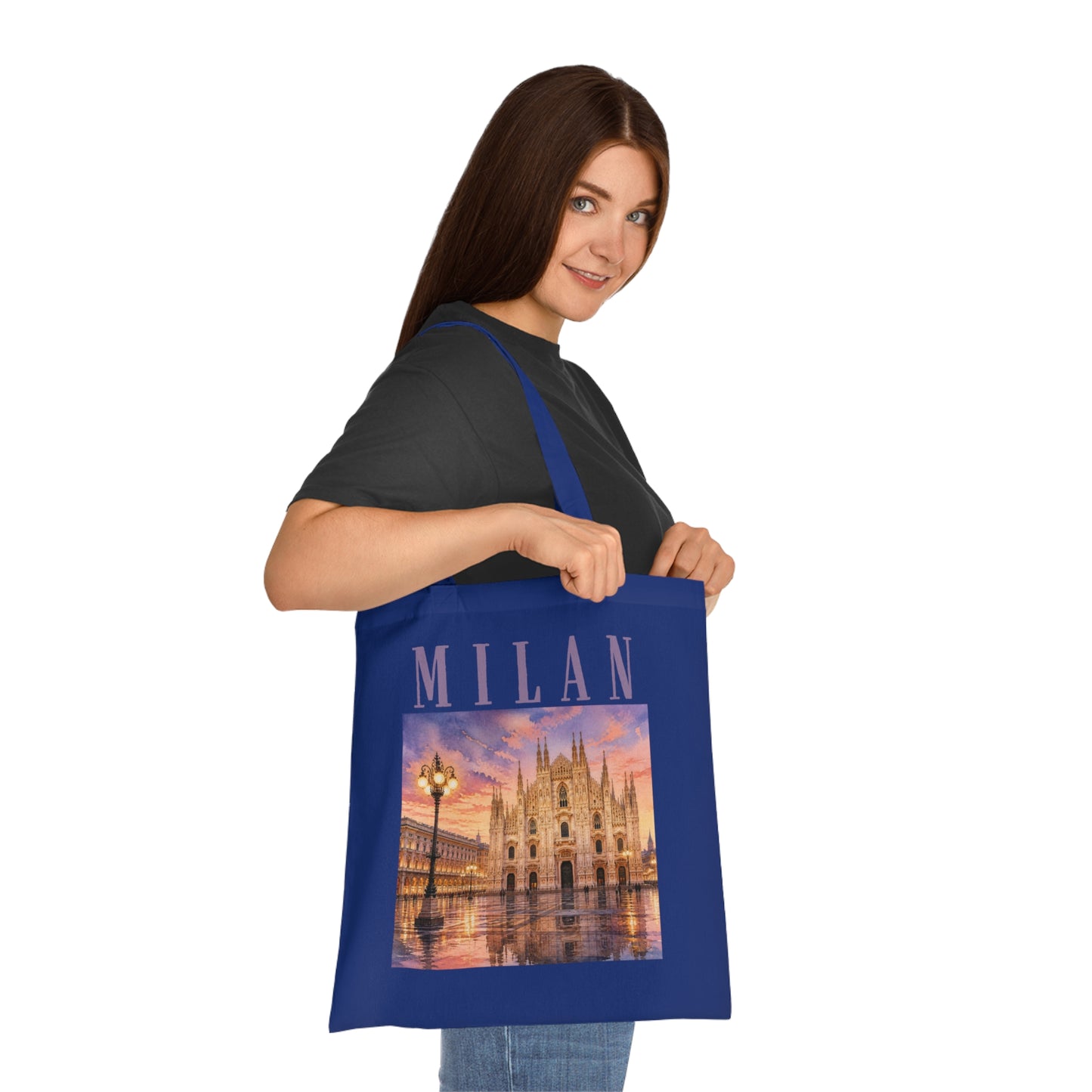 Milan Cathedral Tote Bag – Scenic Duomo Travel Cotton Tote