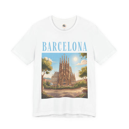Barcelona Sagrada Família T-Shirt — Vintage Travel Graphic Tee