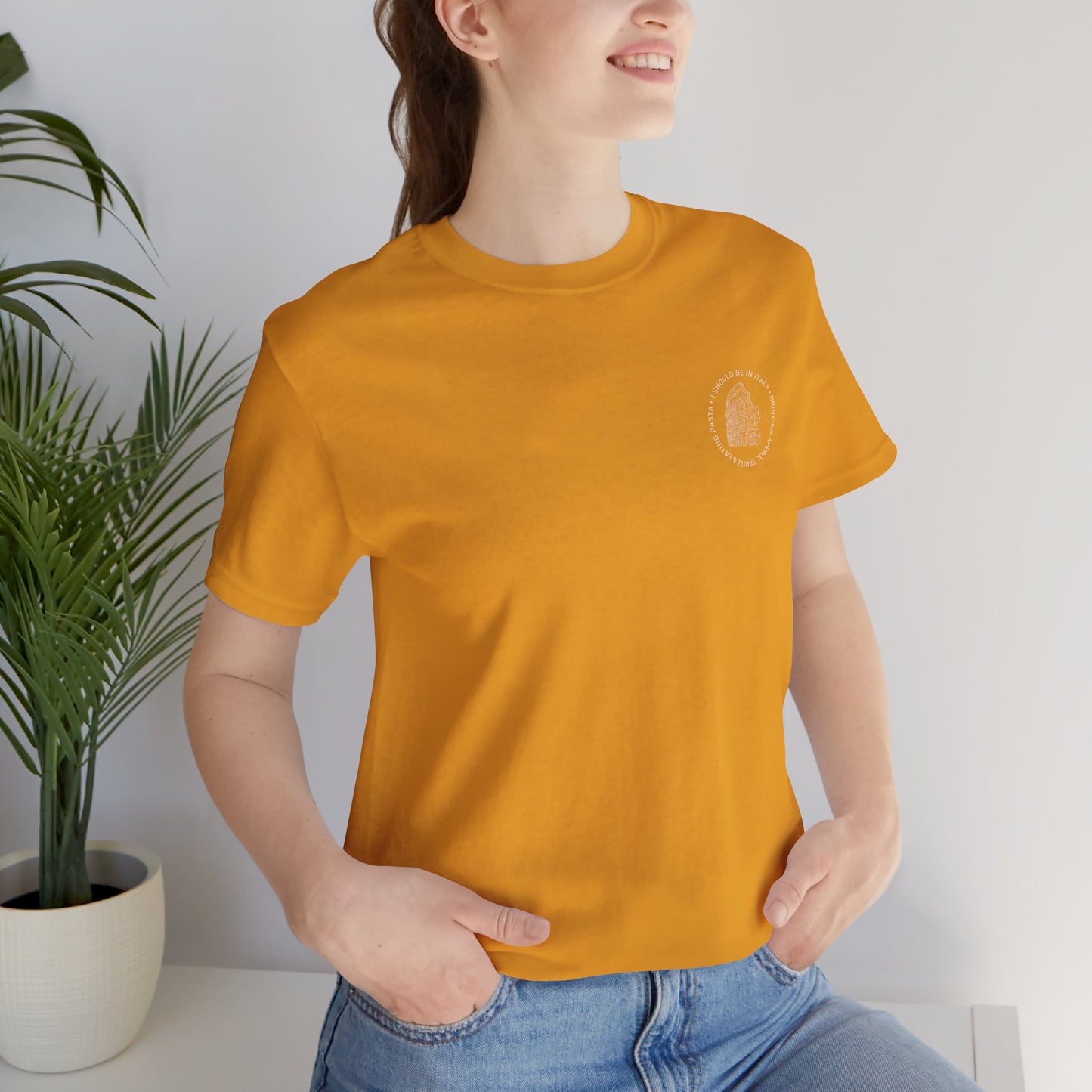 Aperol & Pasta Italy Tee — Minimalist Vintage Liberty Graphic T-Shirt