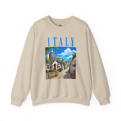 Italy Alberobello Scenic Sweatshirt — Trulli Village Travel Crewneck
