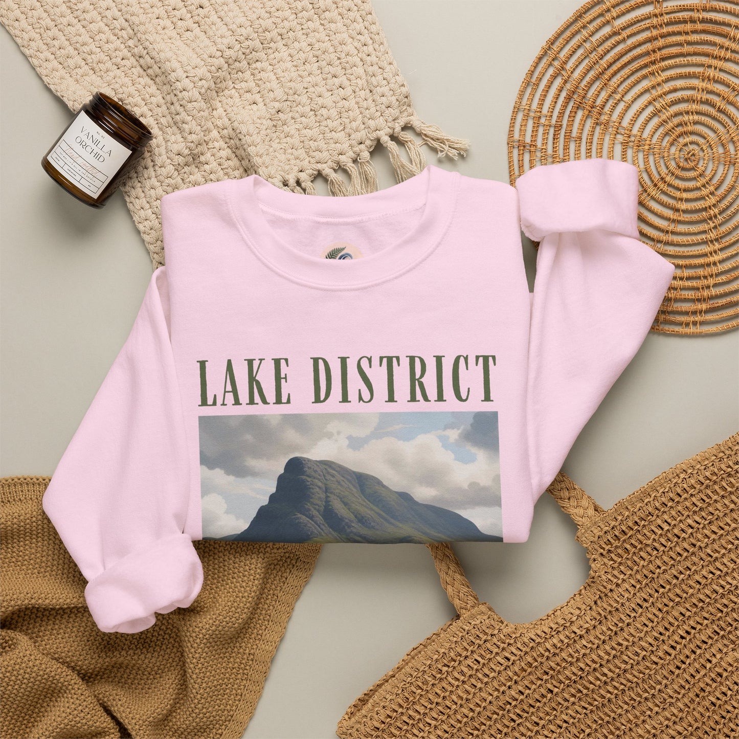 Lake District Scenic Sweatshirt — Vintage Landscape Crewneck