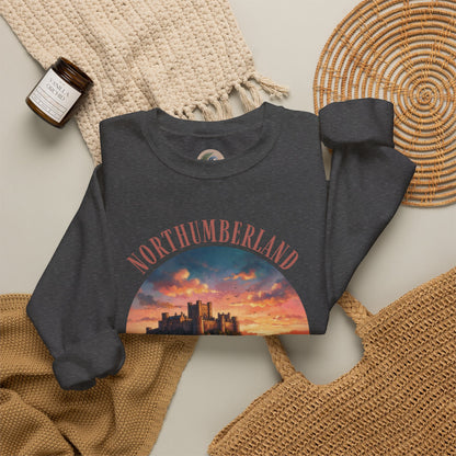 Northumberland Castle Sweatshirt — Scenic Sunset Crewneck
